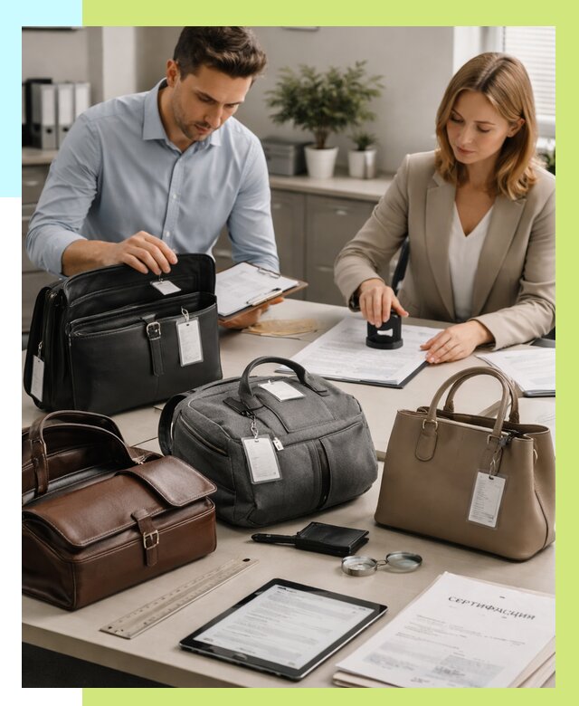 Сертификация сумок в Конаково от 7603 руб. | Алешин-Кнк