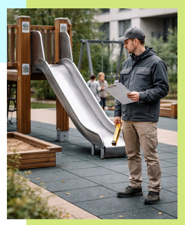 Сертификация детских площадок в Конаково от 25343 р. | Алешин-Кнк