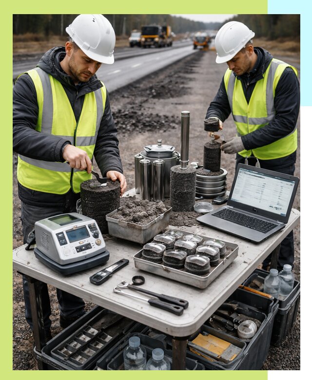 Сертификация асфальта: испытания и подтверждение в Конаково