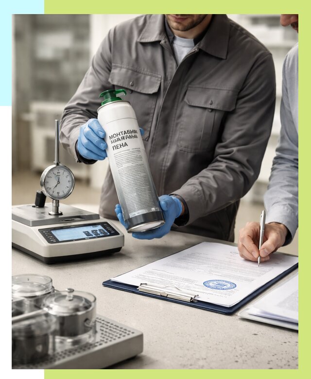 Сертификация монтажной пены в Конаково от 15206 р. | Алешин-Кнк