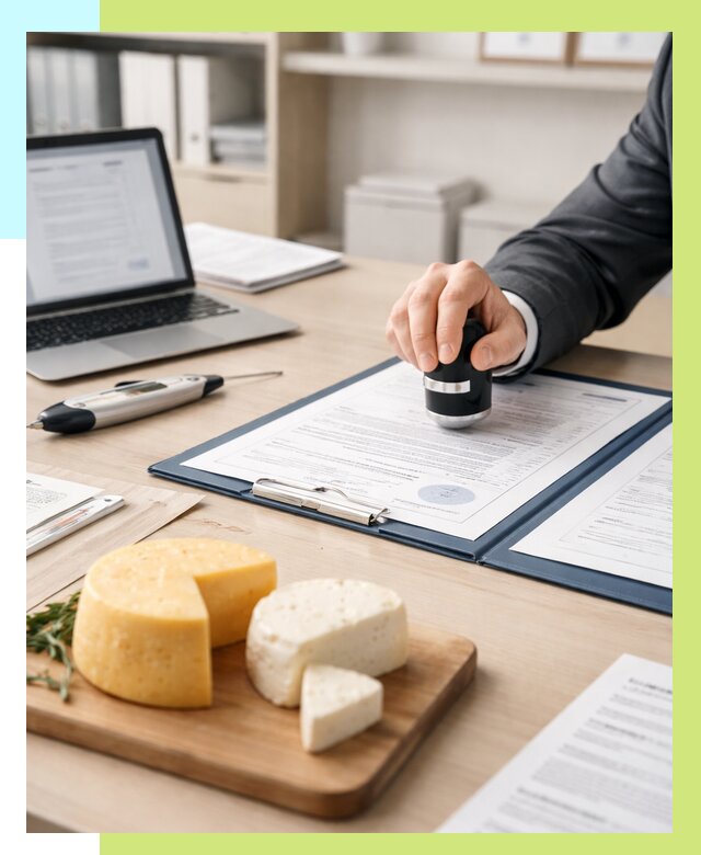 Сертификация сыров в Конаково от 15206 р | Сертификат на сыр Алешин-Кнк