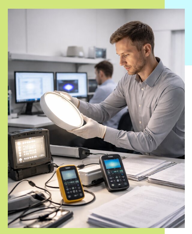 Сертификация светильников в Конаково: испытания и оформление