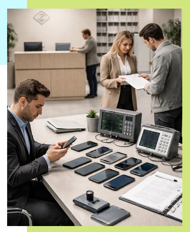 Сертификация телефонов в Конаково от 25343 р. под ключ | Алешин-Кнк