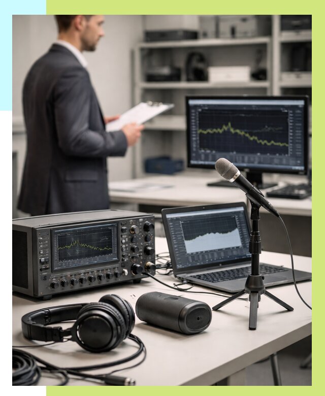 Сертификация аудиотехники в Конаково от 15206 р., Алешин-Кнк